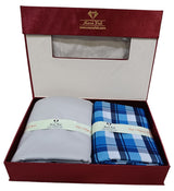 Mansfab Unstitched Cotton Checkered Shirt & Trouser Fabric