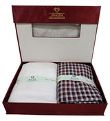 Mansfab Unstitched Cotton Checkered Shirt & Trouser Fabric