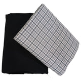 Mansfab Unstitched Cotton Checkered Shirt & Trouser Fabric