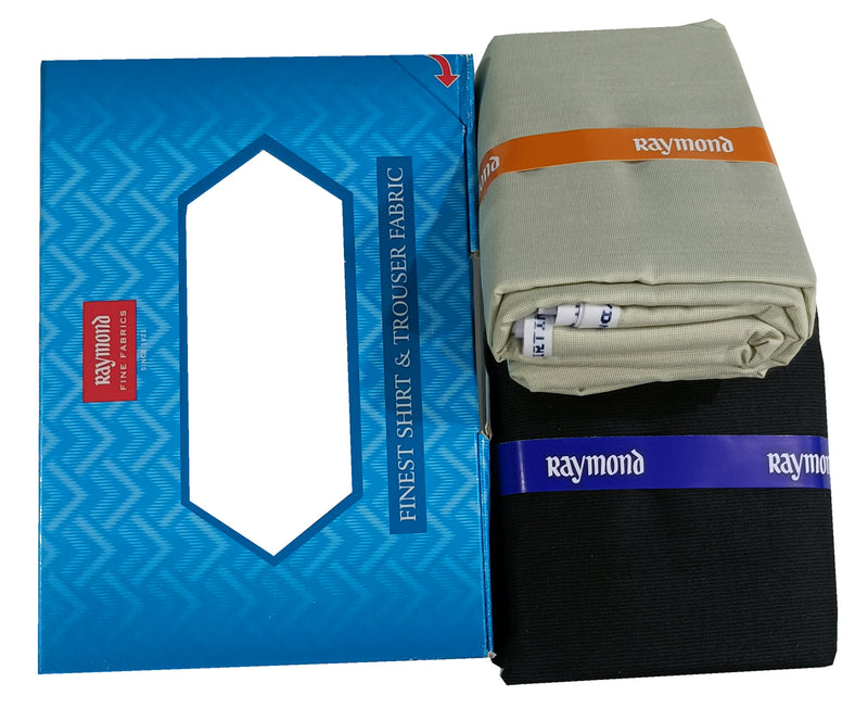 Raymond Unstitched Cotton Shirt & Trouser Fabric.