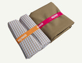 Raymond Cotton Blend Solid, Checkered Shirt & Trouser Fabric