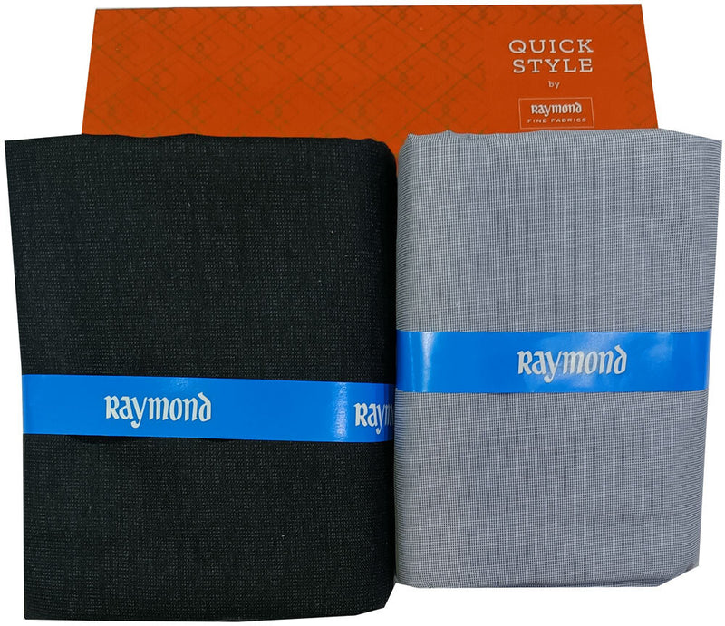 Raymond Cotton Blend Solid, Checkered Shirt & Trouser Fabric