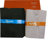 Raymond Cotton Blend Solid, Checkered Shirt & Trouser Fabric