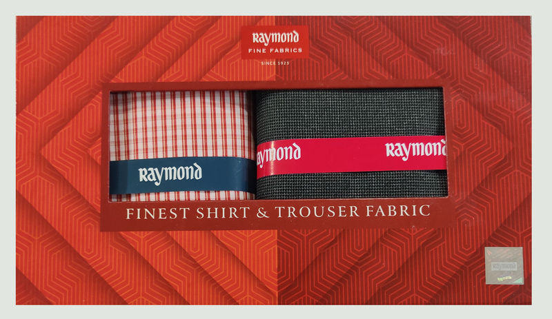 Raymond  Unstitched Cotton Shirt & Trouser Fabric Checkered.