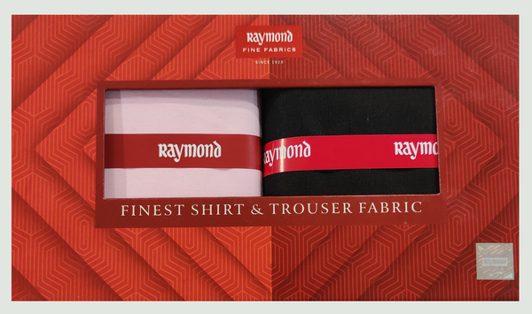 Raymond  Unstitched Cotton Shirt & Trouser Fabric Checkered.