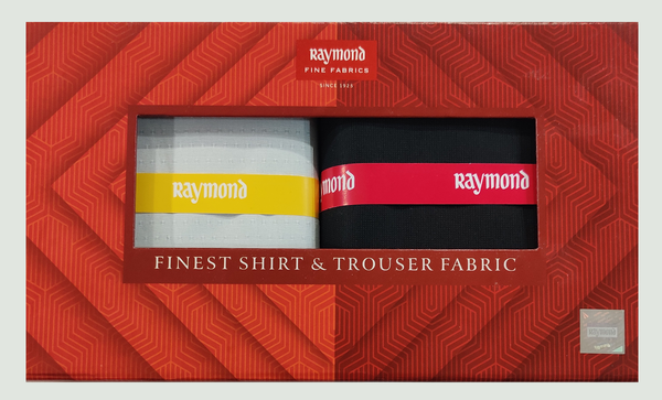 Raymond  Unstitched Cotton Shirt & Trouser Fabric Checkered.