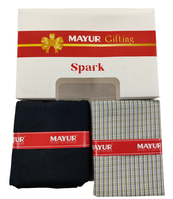 MAYUR Unstitched Cotton Shirt & Trouser Fabric Solid