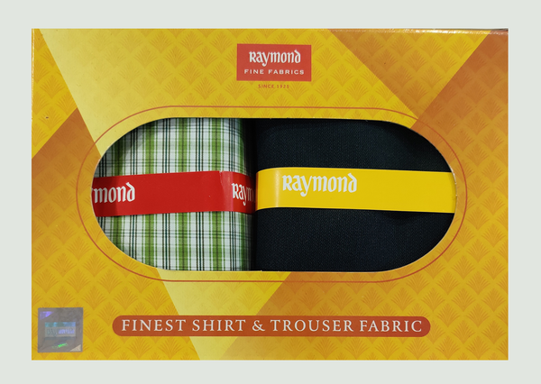 Raymond  Unstitched Cotton Shirt & Trouser Fabric Checkered