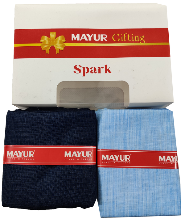 MAYUR Unstitched Cotton Shirt & Trouser Fabric Solid