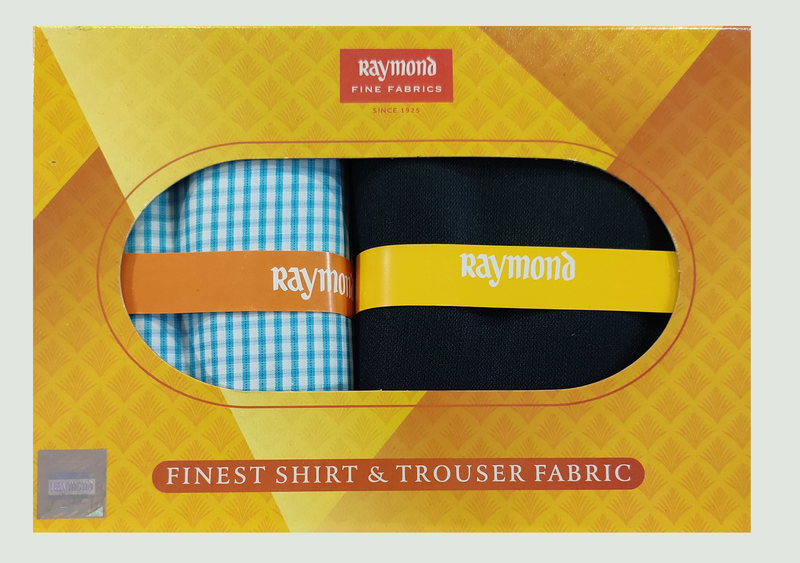 Raymond  Unstitched Cotton Shirt & Trouser Fabric Checkered