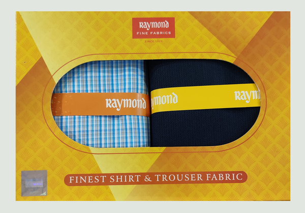 Raymond  Unstitched Cotton Shirt & Trouser Fabric Checkered