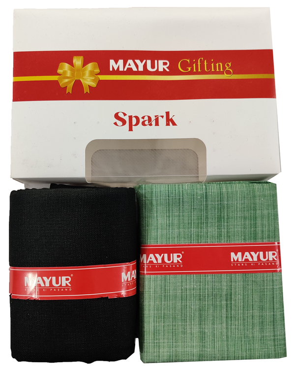 MAYUR Unstitched Cotton Shirt & Trouser Fabric Solid