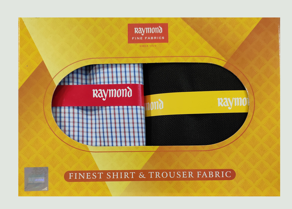 Raymond  Unstitched Cotton Shirt & Trouser Fabric Checkered