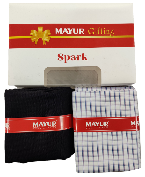 MAYUR Unstitched Cotton Shirt & Trouser Fabric Solid