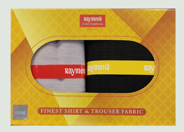 Raymond  Unstitched Cotton Shirt & Trouser Fabric Checkered