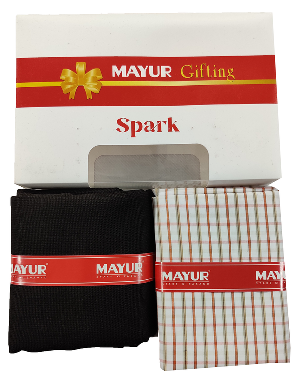 MAYUR Unstitched Cotton Shirt & Trouser Fabric Solid