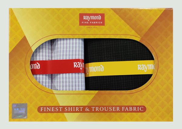 Raymond  Unstitched Cotton Shirt & Trouser Fabric Checkered