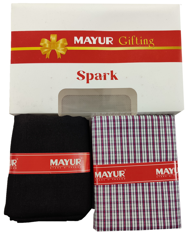 MAYUR Unstitched Cotton Shirt & Trouser Fabric Solid