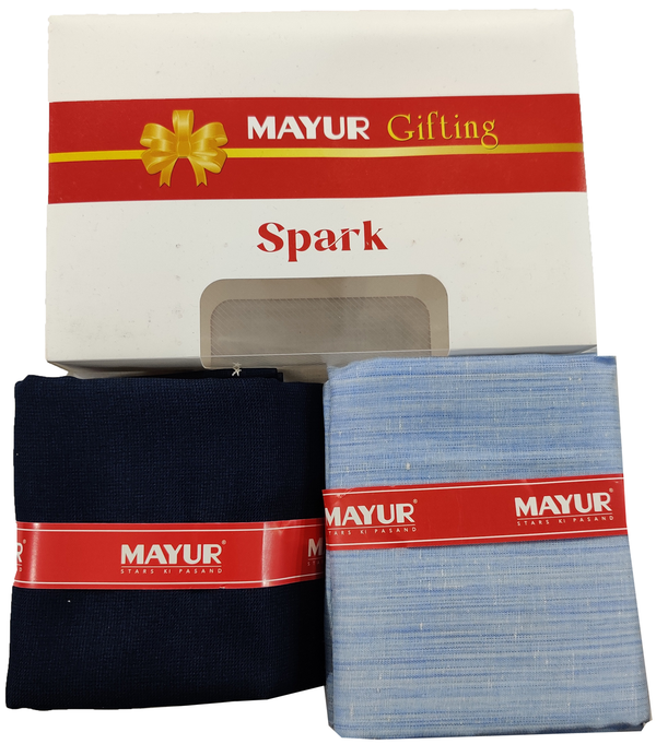 MAYUR Unstitched Cotton Shirt & Trouser Fabric Solid