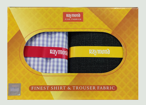 Raymond  Unstitched Cotton Shirt & Trouser Fabric Checkered