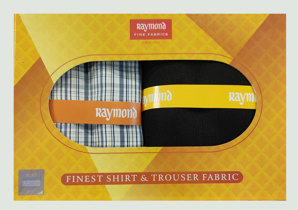 Raymond  Unstitched Cotton Shirt & Trouser Fabric Checkered