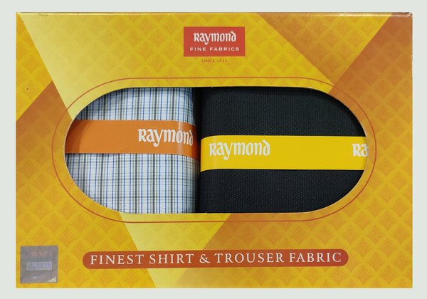 Raymond  Unstitched Cotton Shirt & Trouser Fabric Checkered