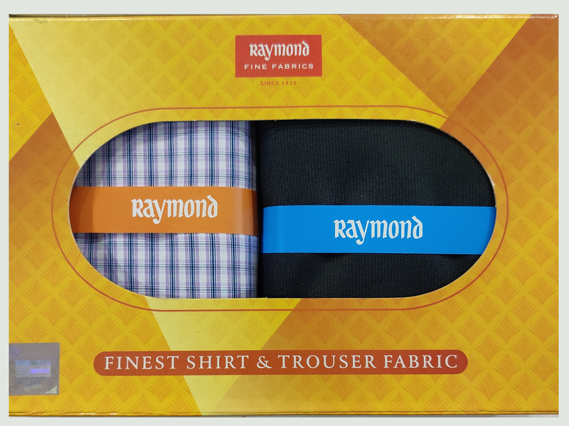 Raymond  Unstitched Cotton Shirt & Trouser Fabric Checkered