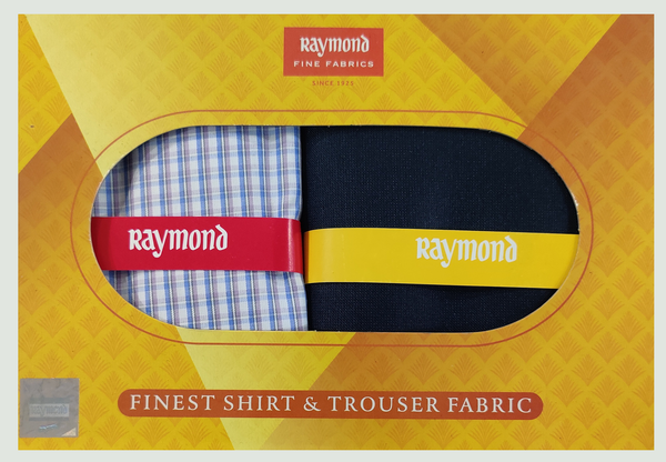 Raymond  Unstitched Cotton Shirt & Trouser Fabric Checkered