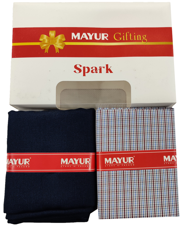 MAYUR Unstitched Cotton Shirt & Trouser Fabric Solid