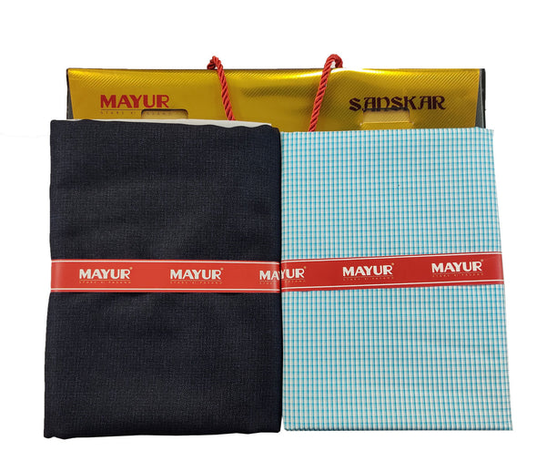 MAYUR Unstitched Pure Cotton Shirt & Trouser Fabric.