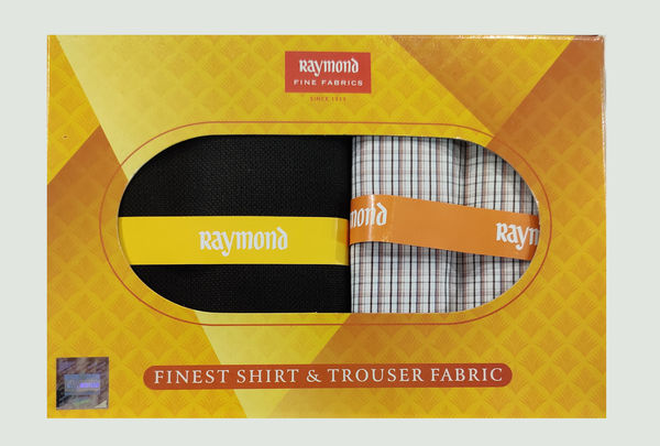 Raymond  Unstitched Cotton Shirt & Trouser Fabric Checkered