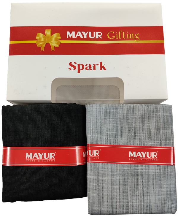 MAYUR Unstitched Cotton Shirt & Trouser Fabric Solid