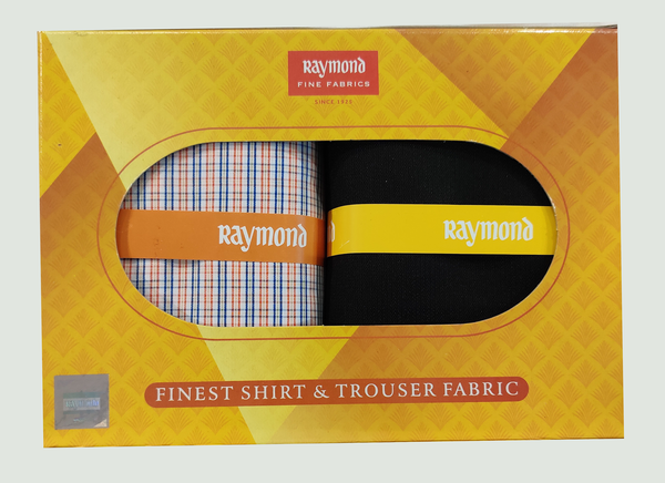 Raymond  Unstitched Cotton Shirt & Trouser Fabric Checkered