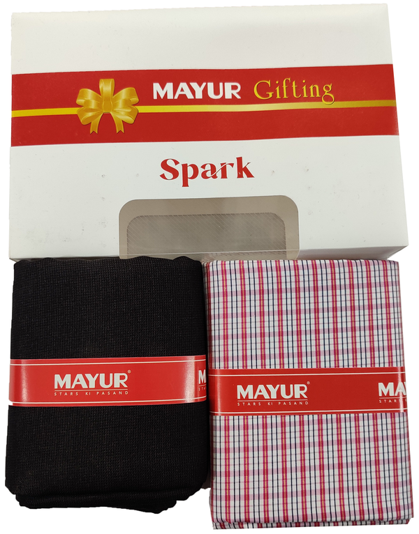 MAYUR Unstitched Cotton Shirt & Trouser Fabric Solid