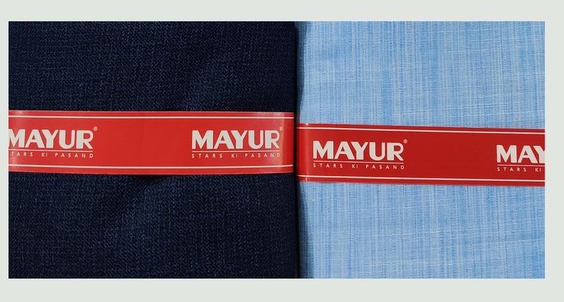 MAYUR Unstitched Cotton Shirt & Trouser Fabric Solid