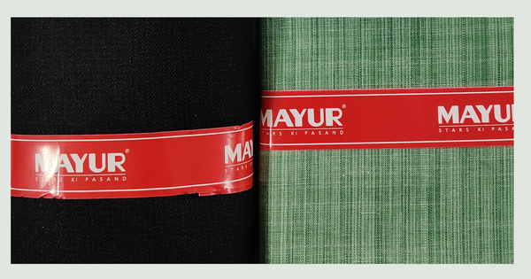 MAYUR Unstitched Cotton Shirt & Trouser Fabric Solid