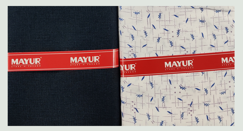 MAYUR Unstitched Pure Cotton Printed Shirt & Trouser Fabric