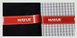 MAYUR Unstitched Cotton Shirt & Trouser Fabric Solid