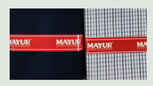 MAYUR Unstitched Cotton Shirt & Trouser Fabric Solid