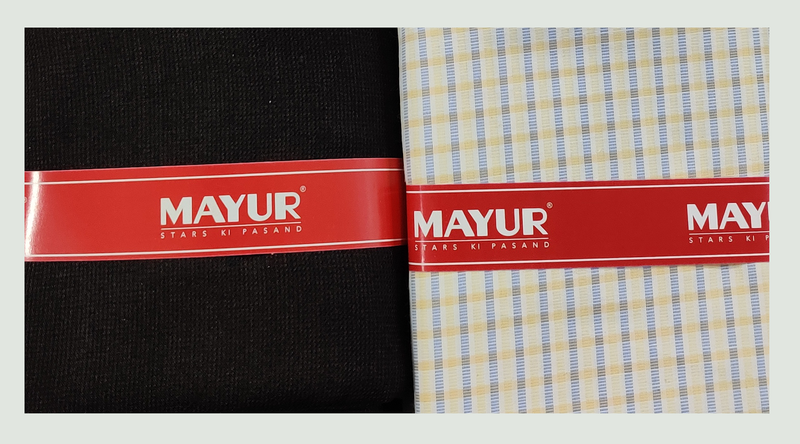 MAYUR Unstitched Cotton Shirt & Trouser Fabric Solid