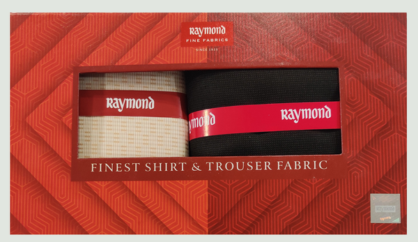 Raymond  Unstitched Cotton Shirt & Trouser Fabric Checkered