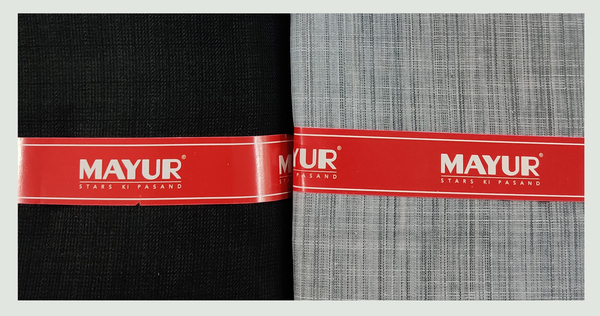 MAYUR Unstitched Cotton Shirt & Trouser Fabric Solid