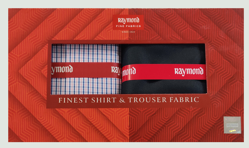 Raymond  Unstitched Cotton Shirt & Trouser Fabric Checkered.