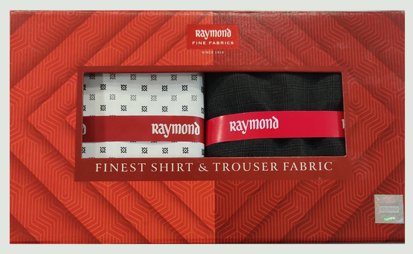 Raymond  Unstitched Cotton Shirt & Trouser Fabric Checkered.