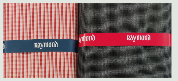 Raymond  Unstitched Cotton Shirt & Trouser Fabric Checkered.