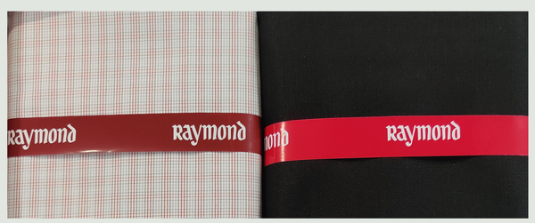 Raymond  Unstitched Cotton Shirt & Trouser Fabric Checkered.