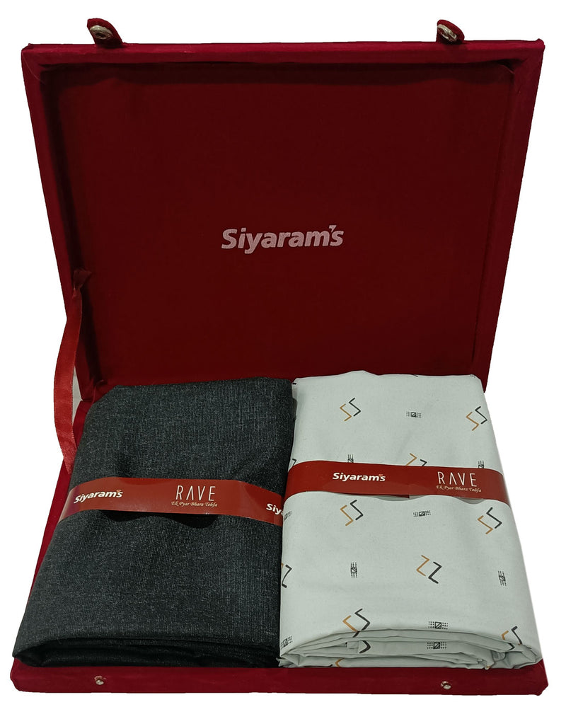 Siyaram Cotton Printed Shirt & Trouser Fabric  (Unstitched)-020