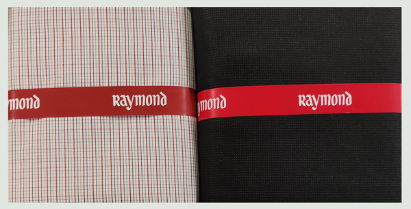 Raymond  Unstitched Cotton Shirt & Trouser Fabric Checkered.