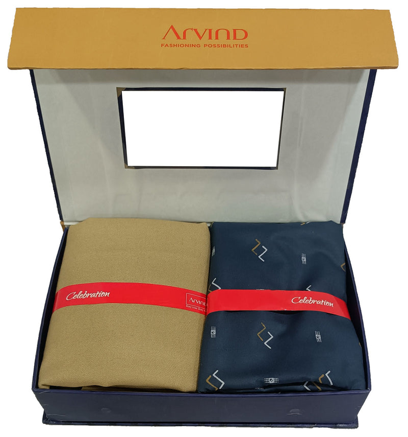 Buy Arvind Men Royal Blue Checkered Cotton Shirt & Trouser Fabric Online at  Best Prices in India - JioMart.
