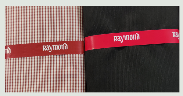 Raymond  Unstitched Cotton Shirt & Trouser Fabric Checkered